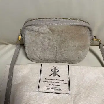 그레이 퍼 숄더백