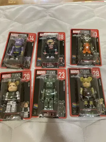 MARVEL 해피 복권 6체 세트 베어브릭