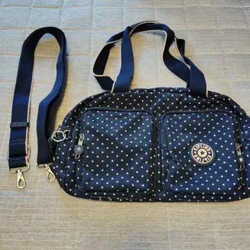 [새상품급] Kipling 네이비 도트 숄더백