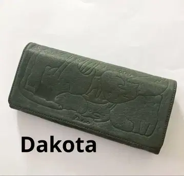 Dakota 다코타 장지갑 애니멀 그린 올 패턴
