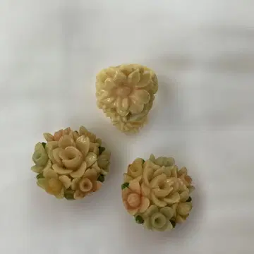 빈티지 셀룰로이드 반지 & 귀찌 세트