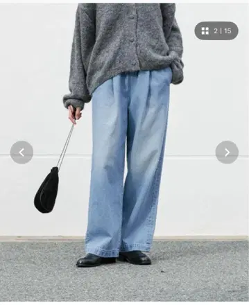 카구레 페이드 데님 이지 팬츠