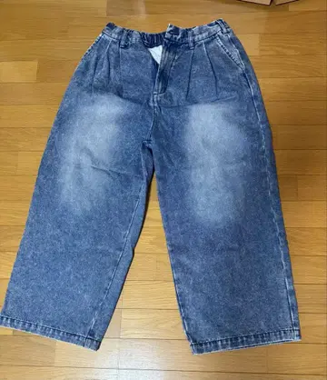 블루 와이드 팬츠