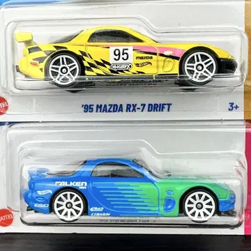 핫휠 미니카 마쓰다 RX-7 드리프트 FALKEN 2대 세트
