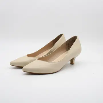 53 HIMIKO 천연 가죽 포인트 펌프스 (24cm) 새상품급