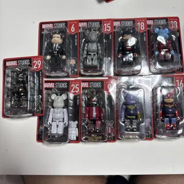 MARVEL STUDIOS 베어브릭 피규어 9개 세트