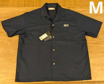 새상품 24ss WDS SEA ESS LINEN SHIRT 네이비 M