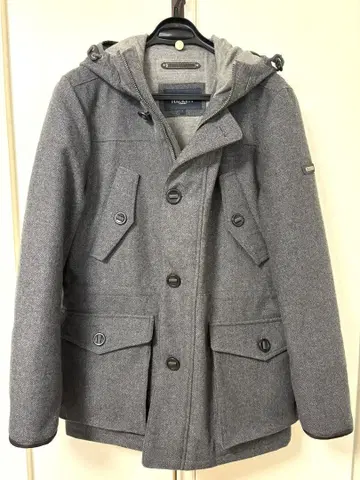 HACKETT 후드 부착 그레이 자켓