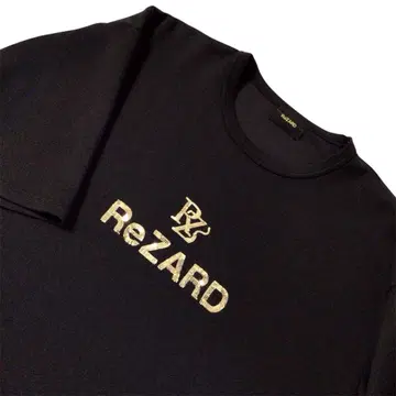 완판 ReZARD 반팔 맨투맨 두꺼운 원단 T셔츠  히카루 블랙 L