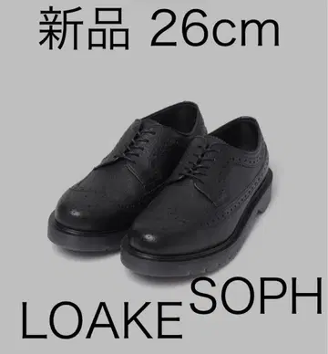 로크 x 소프 윙팁 LOAKE BLACK UK7 26cm