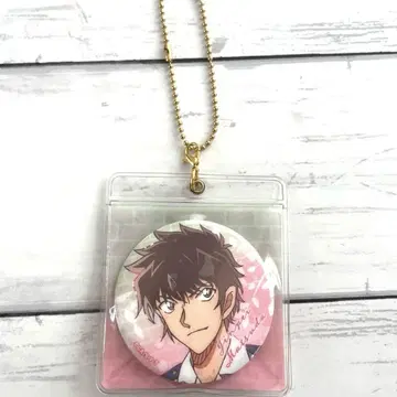 명탐정 코난 캔뱃지 부착 케이스 키링 마츠다 진페이 (캐릭터 굿즈)