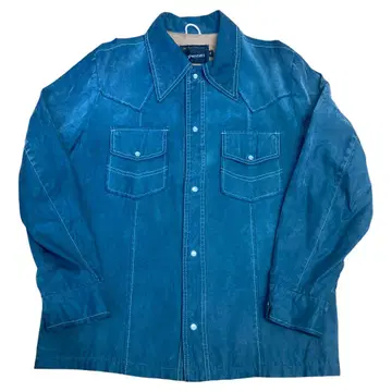 70s JC Penney 자켓 스냅 버튼 짙은 녹색 M