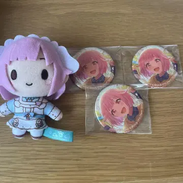 프로세카 호우 에무 산리오 콜라보 캔뱃지 특전 후와푸치 봉제 인형 모음