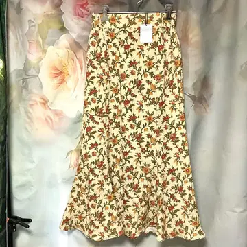 새상품 moussy 마우지 꽃무늬 롱 스커트 머메이드