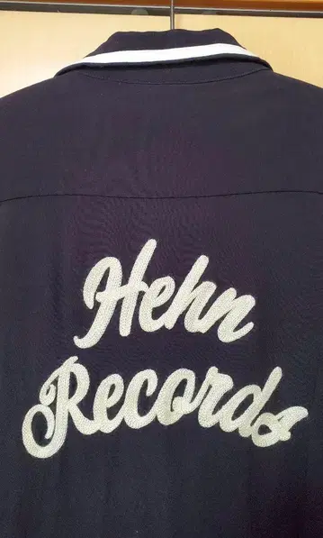 후지이 카제 Hehn Records 볼링 셔츠 블랙 M