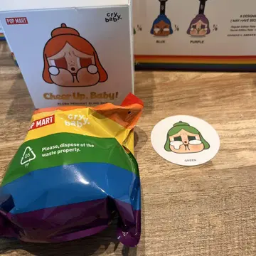 CRYBABY CHEER UP, BABY! 봉제 인형 펜던트 그린