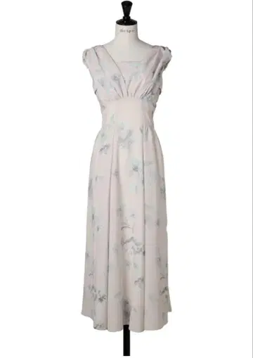 Amboise Gathered Flare Dress pale mint S