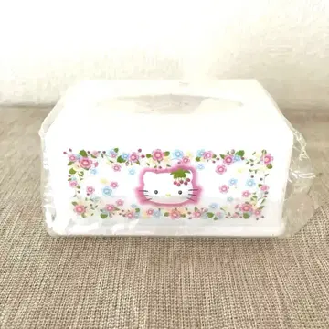 레어 야생 딸기 키티 포켓 티슈 케이스 레트로 새상품 플라워 디자인