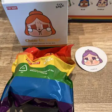 CRYBABY CHEER UP, BABY! 봉제 인형 펜던트 퍼플