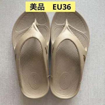 우포스 샌들 오리지널 OOFOS 베이지 36 사이즈 22cm