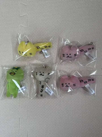 열빙어 고양이 봉제 인형 스트랩 가챠