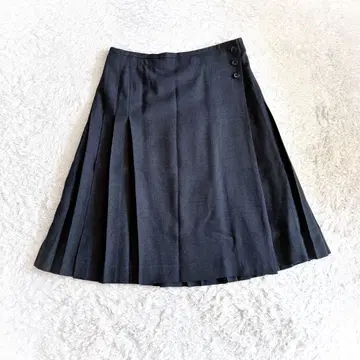 새상품급 마가렛호웰 울 플리츠 카트 2 그레이 랩스커트