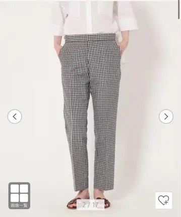 DRAWER M.SUMMER1 깅엄 체크 팬츠