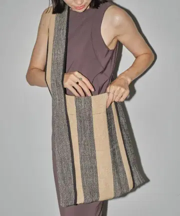 TODAYFUL 슬라브 스트라이프 백