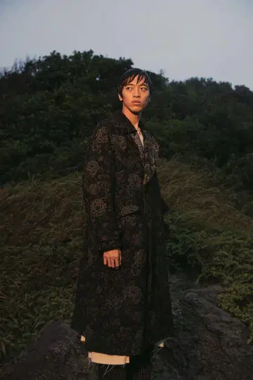 MASU 에무에이에스유 마스 파자마 팬츠 벨로아 도트 블랙