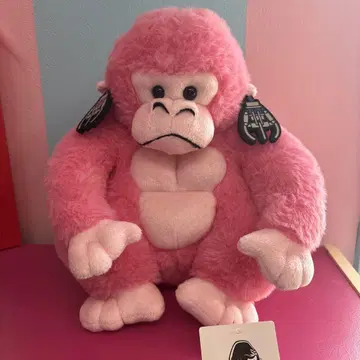 새상품 핑크 고릴라 봉제 인형 중형