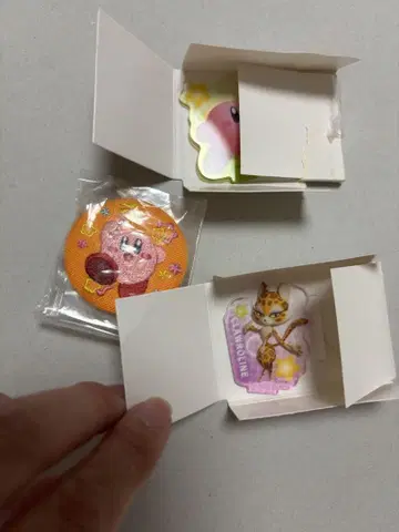 커비 캔뱃지 아크릴 스탠드 3점