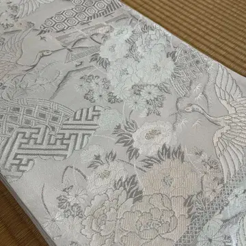 기모노 오비 화이트 순백 수 복 경축