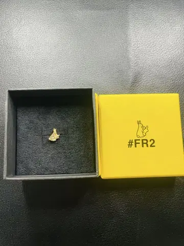 FR2 골드 귀걸이 귀여운 토끼 한쪽 귀걸이