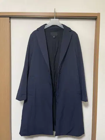 ICE 네이비 싱글 버튼 코트