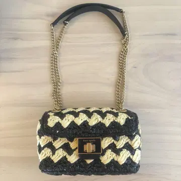 kate spade 바스켓 크로셰 백 블랙