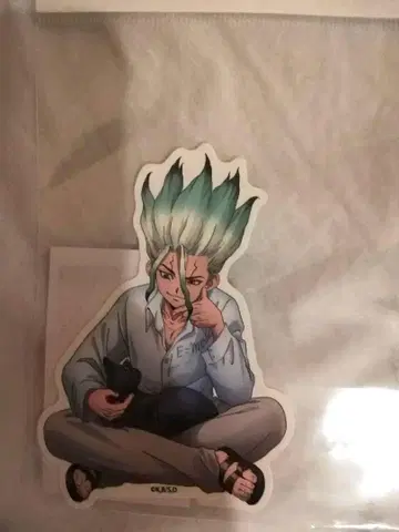 이시가미 센쿠 다이컷 스티커 고양이와 함께 ver. Dr.STONE