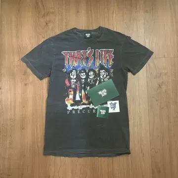 That's Life 90s 빈티지 밴드 티 스티커 포함