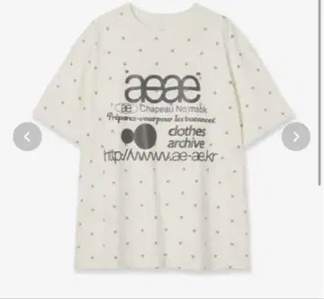 aeae WEB LOGO DOT 티셔츠 S 사이즈