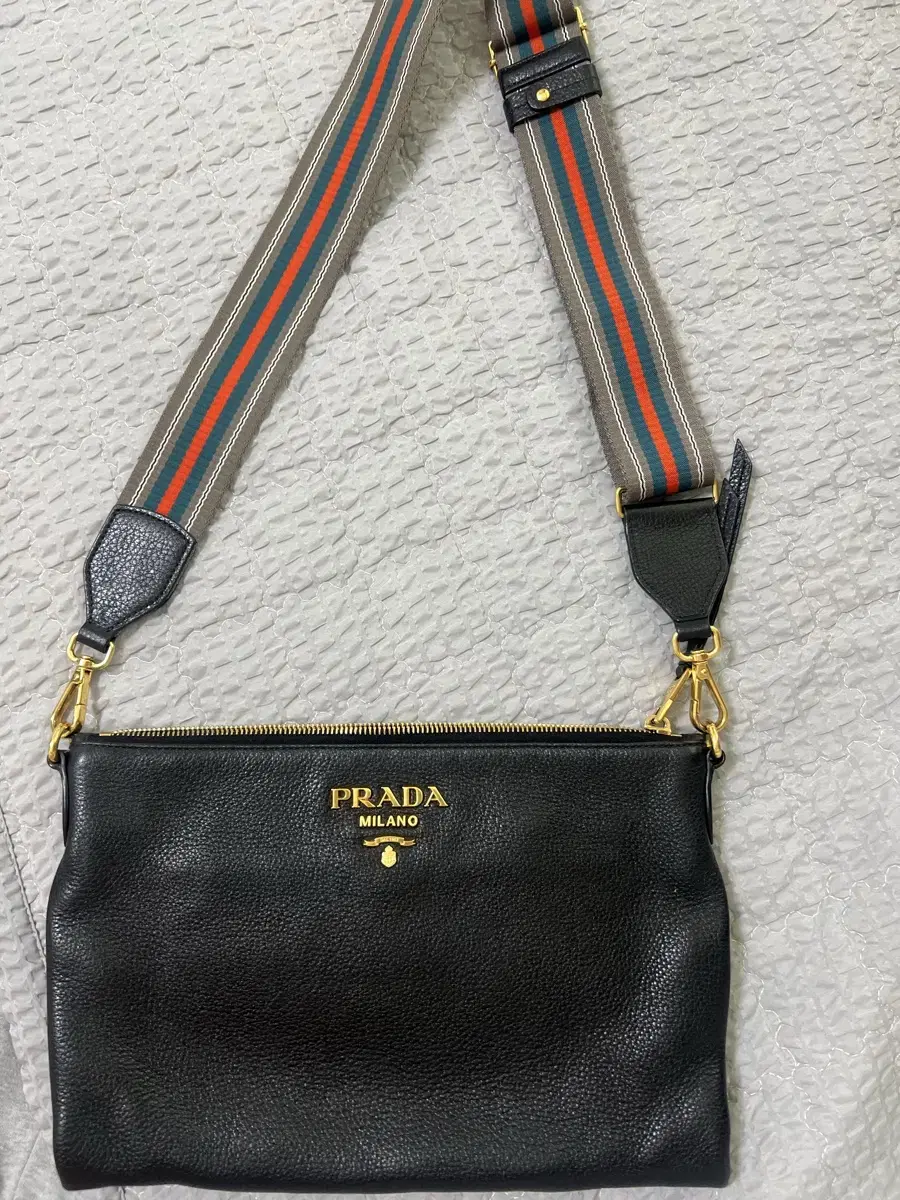 Prada Vitello Daino Crossbody Bag