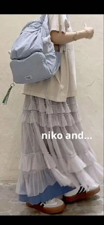 niko and - 니코앤드 오리지널 패커블 백팩 라이트 블루 수납