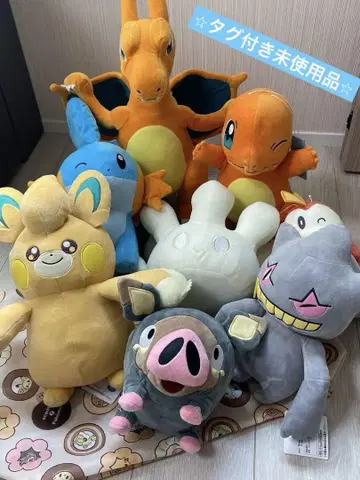 미사용 택 포함 포켓몬스터 봉제 인형 묶음 판매