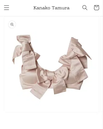 Kanako Tamura Satin Ribbon Bustier Pink