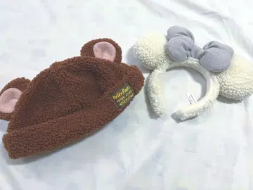 로스트 키즈 팬캡과 미니 보아 머리띠 세트