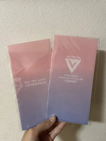 2장 세트! SEVENTEEN 캐럿 클리어 파일