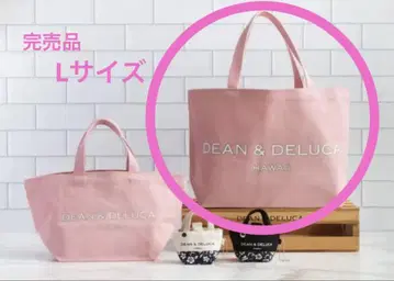 미사용 새상품 DEAN & DELUCA 하와이 한정판 로얄 핑크 토트백