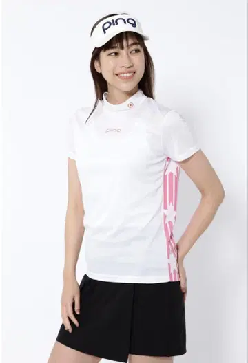 PING 반팔 하이넥 셔츠 L