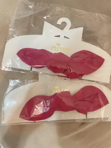 niva 콜라보 스크런치 샤이니 핑크 2개 세트