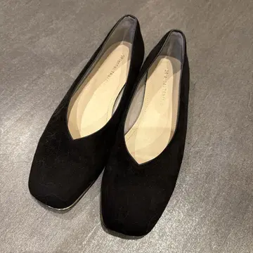 블랙 스웨이드 플랫슈즈 사이즈 37