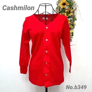 [새상품급] 카시미론 Cashmilon 비비드 컬러 스웨터 빨간색