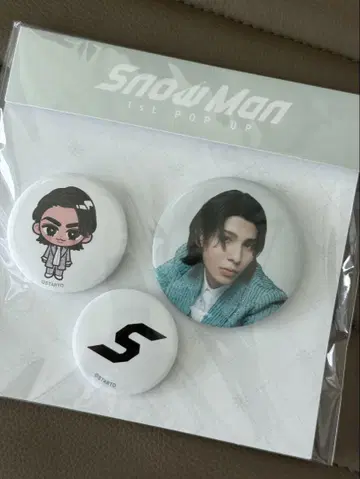 라울 SnowMan 팝업 캔 배지 세트